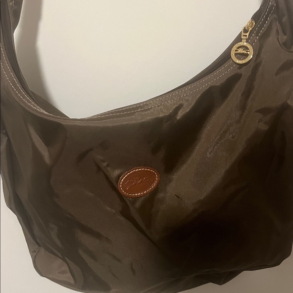 Brown & Army Green Nylon LONGCHAMP Shoulder Bag - Picture 2 of 12